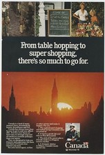 Canada From Table Hopping to Super Shopping So Much to Go For 1976 Vintage Ad 