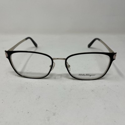 SALVATORE FERRAGAMO SF2159 017 53-17-140 BLACK GOLD FLEX HINGE EYEGLASSES NZ20