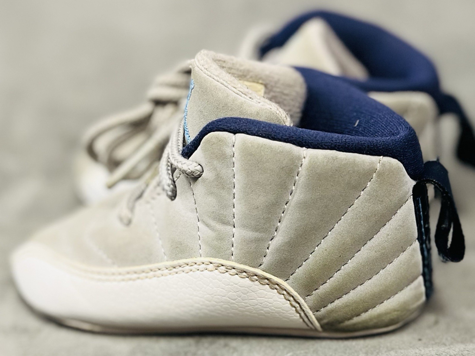 PONY Scarpe culla bambino Air Jordan 12 sneakers retrò fondo morbido 378139 007 taglia 3C