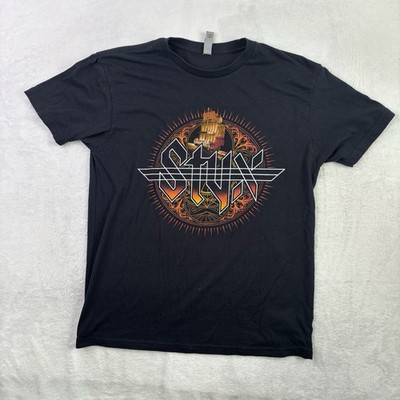 Next Level Styx The Mission Tour Flame Black SS Graphic Shirt Men's M