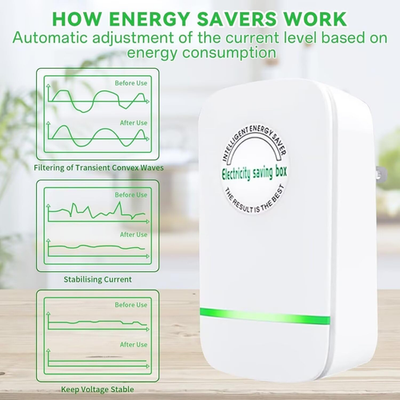 #ad 6 Pack Stop Energy Saving Device Electricity Saving Box Power Saver US Plug 30KW $19.23