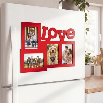Magnetic Picture Frames for Refrigerator 4x6   Picture Frames 4x6 Collage, LO...