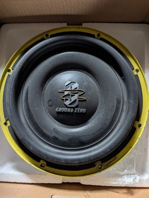 Ground Zero GZHW 10 SPL-D2 10 FLAT SUBWOOFER Used very Little