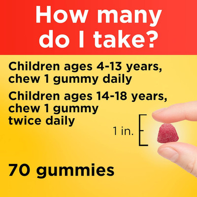 Kids First Multivitamin with Omega-3, Kids Gummy Multivitamins with Vitamins ...