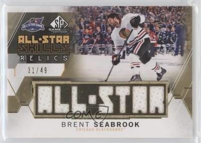2015 SP Game Used Edition All-Star Skills Relics Gold 31/49 Brent Seabrook 2d8