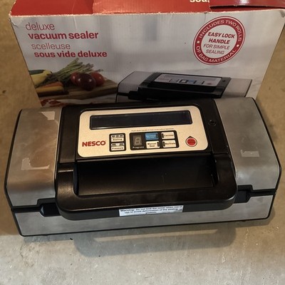 Nesco VS 12 Vacuum Sealer Silver Deluxe Food Preservation Machine Tested