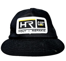 Vintage Cat Holt-Refakis Mesh Trucker Snapback Hat Made In USA