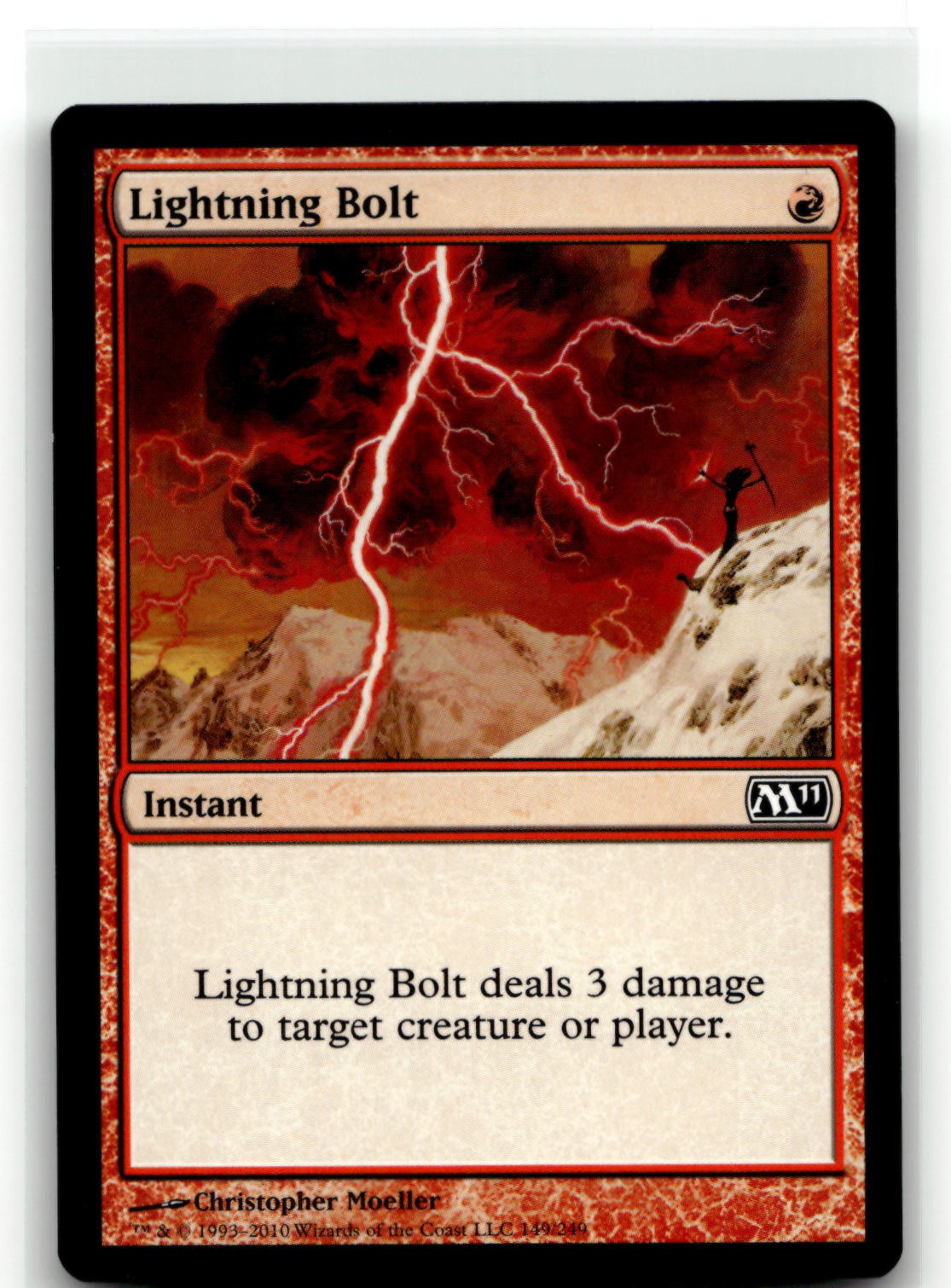 Lightning Bolt 149 Common Magic 2011 (M11) MTG Near Mint