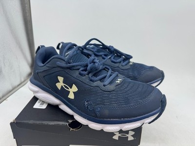 Under Armour Charged Assert 9 Running Sneakers Men's Navy Lace Up Athletic - 10
