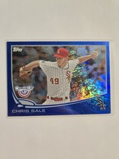 Chris Sale 2013 Topps Blue Sparkle Foil SP #/2013 🔥 White Sox Braves