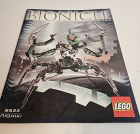 2004 LEGO Bionicle Titans Nidhiki 8622 Missing 1 Piece Has Kanoka Disk & Manual 