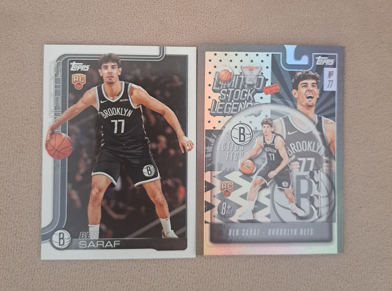 2025-26 Topps - Ben Saraf #226 (RC) and Limited Stock Legend LST26 (RC)