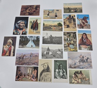 Vintage Native American Indian Postcards Lot Of 20 Thundercloud No 2 Must See 