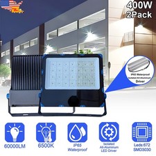 2Pack IP65 400W Watt LED Flood Light Garden Outdoor Lamp Yard Security Spotlight