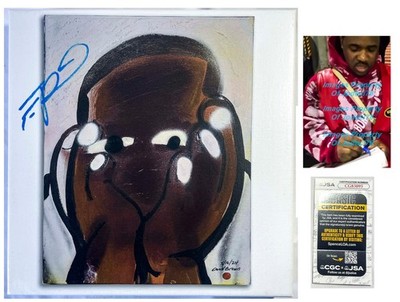 ASAP Ferg Signed 12x12'' DAROLD Album Cover Canvas Print EXACT Proof JSA