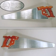 Vintage Henry Disston & Sons D-23 Panel Saw 20”, 10 TPI,  NM/M-