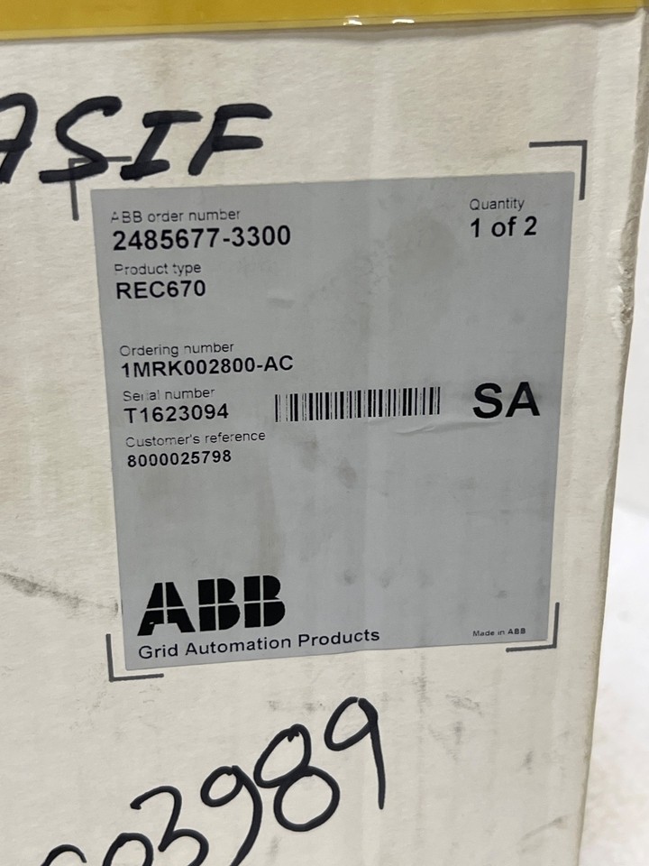 ABB REC670 BAI Control Relay 1MRK002814-AC | eBay