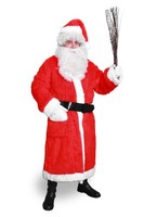 Xxl Nikolausmantel NikolauskostüM Weihnachtsmann Luxus PlüSchmantel Santa KostüM