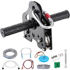 Kit Teleferica Zipline da Giardino per Bambini Carico max, 149 kg 24,38 m