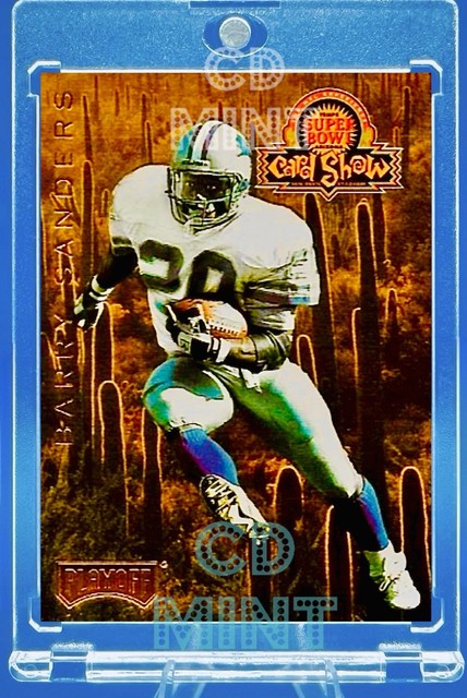 Barry Sanders Super Bowl Card Show Experience Promo Playoff Card Lions Mint