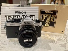 Nikon FM-2N 35mm SLR Film w. Series E 50mm f/1.8 Lens  Box  Manual - FM2, FM2N