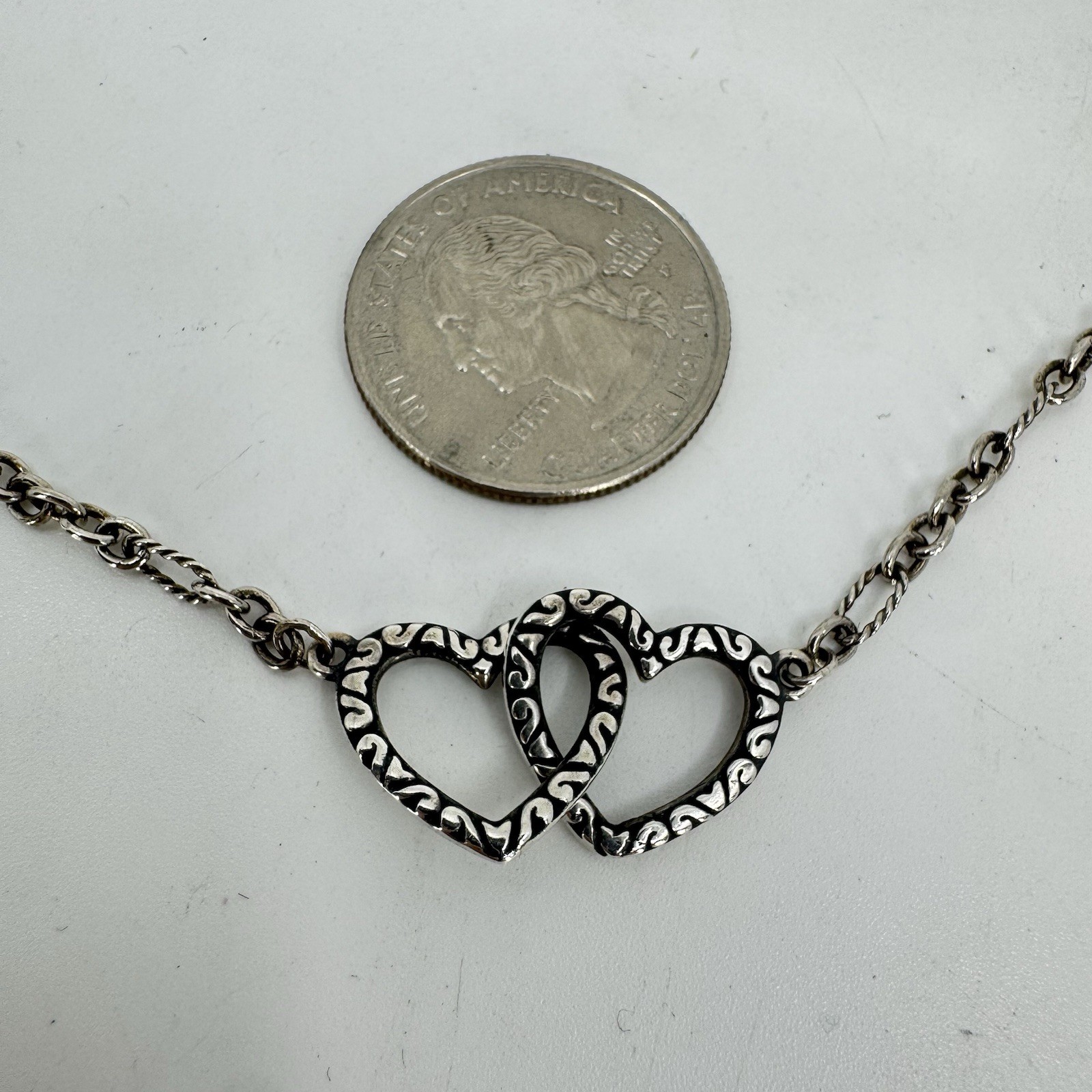 James Avery Double Heart Interlocking Linked Pend… - image 8