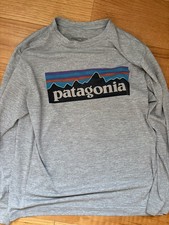 Patagonia Boys Long Sleeved Capilene Cool Daily Shirt Spf Hiking Outdoor Play