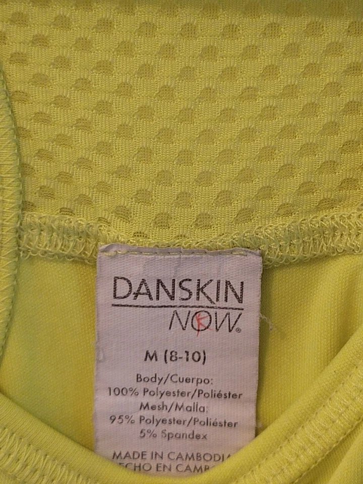 Camiseta sin mangas Danskin Active con tecnología Dri-more. Mujer M (8-10) Verde Foto 4 de 4