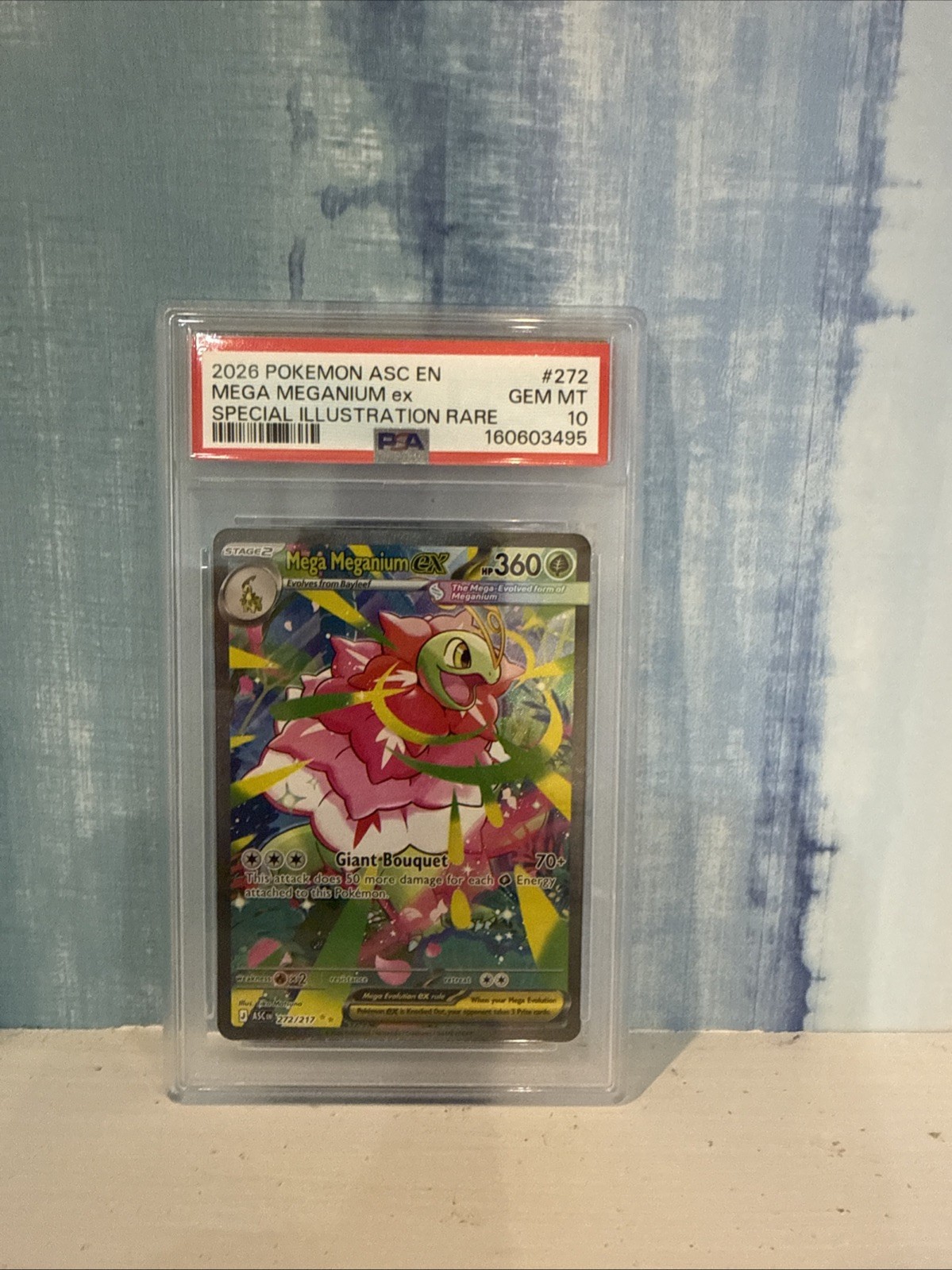 2026 POKEMON ASCENDED HEROES SPECIAL ILLUSTRATION RARE MEGA MEGANIUM EX PSA 10