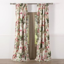 Butterflies Curtain Panel Set 84 In Multi