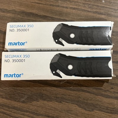 New 2 pack MARTOR SECUMAX 350 350001 COMPACT SAFETY KNIFE/BOX/STRAP CUTTER TOOL