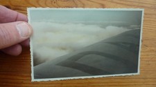 1930s ORIGINAL RARE PHOTO COLOURISED POSTCARD IMPERIAL AIRWAYS? IN FLIGHT