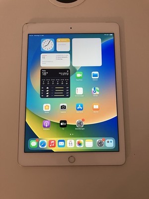 iPad (5. Generation) - 32GB - Silber - Wi-Fi + Cellular (LTE) - Defekt am Glas
