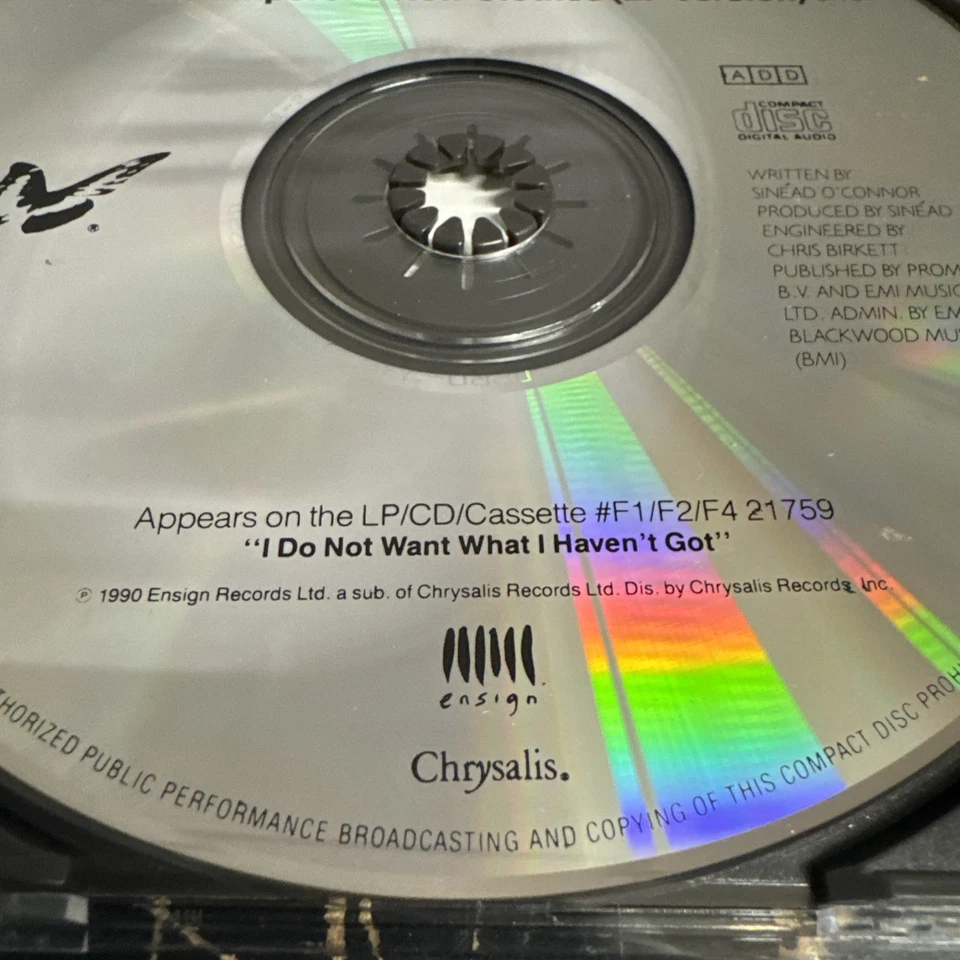 SINEAD O’CONNOR Emperor’s New w/ RARE EDIT PROMO DJ CD Single 1990 MINT USA Foto 4 de 4