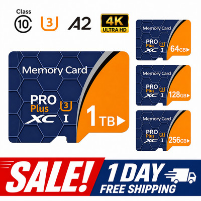 TF Memory Card 64GB 128GB U3 A2 V30 Class 10 For Security Camera Dash Cam Lot