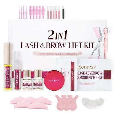 2IN1 Professional Fast Perming LASH & BROW Liftng Kit Lasting 6-8 lash Lift Kit