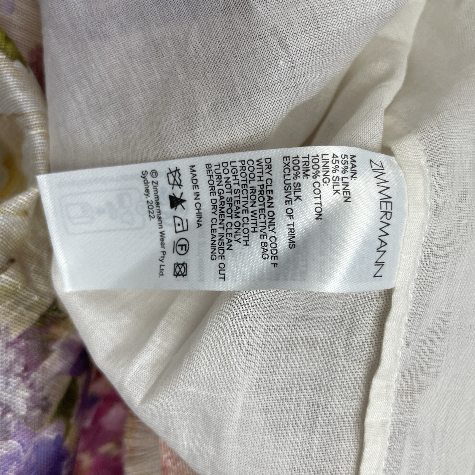 Zimmermann Sensory Flip Mini Skirt Size 4 16 au 10 us BNWT Floral Silk Ruffle