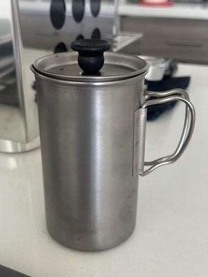 Snow Peak Titanium Coffee French Press 3 cup Ultra light - Made in Japan