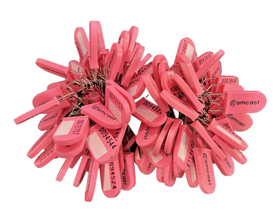 90 LOT ~ Comcast Security Pink Tag 5155001 Bundle