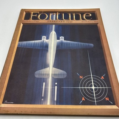 Fortune Magazine February, 1939 Great Ads Inside EX Condition