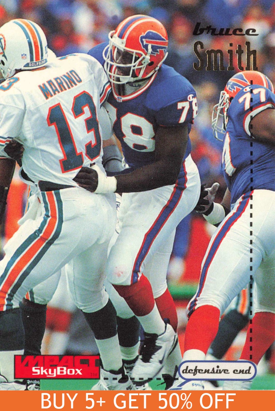 1996 SkyBox Impact #19 Bruce Smith Buffalo Bills Football
