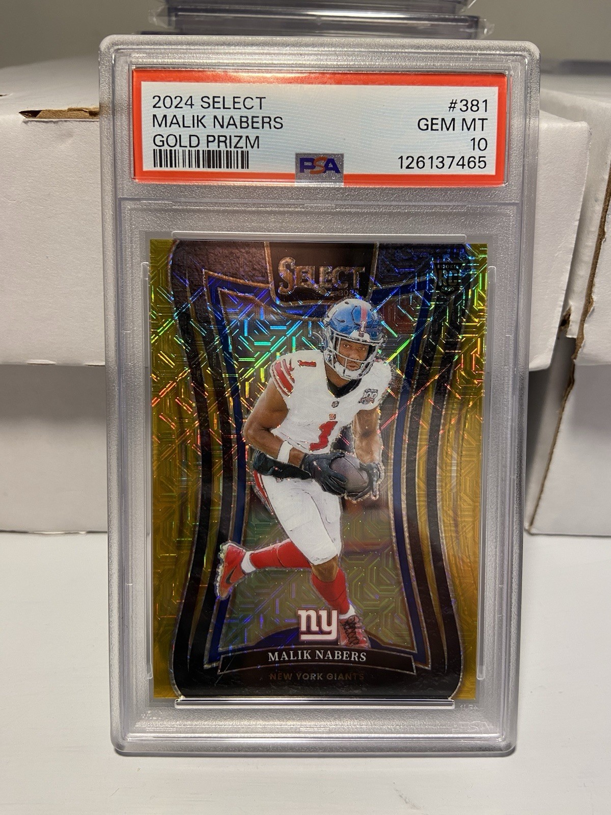 2024 Select Malik Nabers Suite Level Gold /10 PSA 10 (RC)