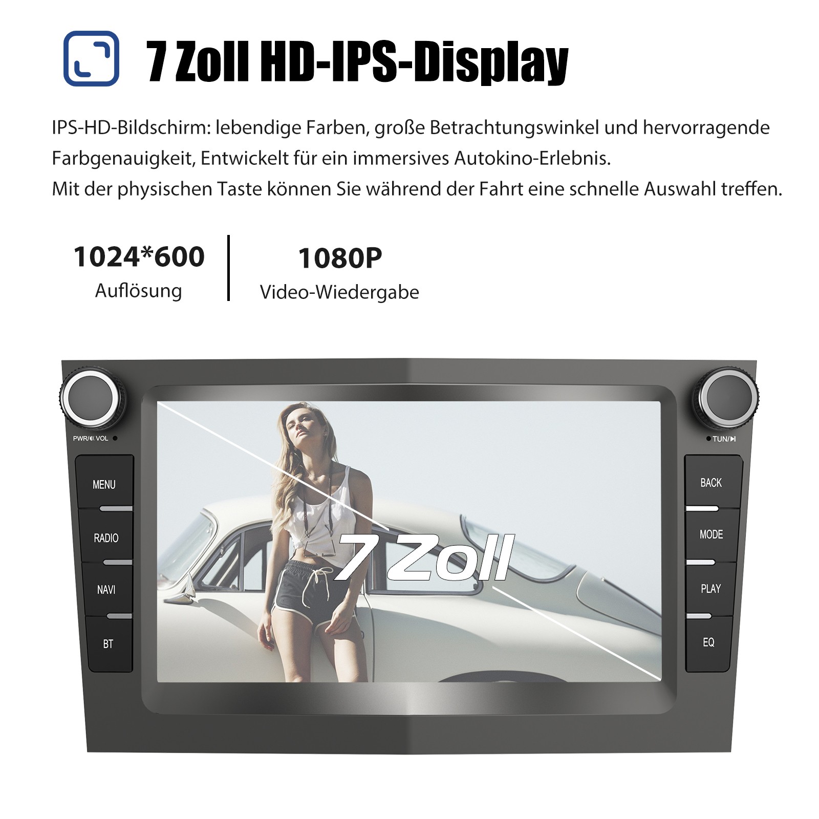 DAB+ Android 14 Carplay autoradio GPS per Opel Antara Astra H Corsa C/D Zafira B foto 6