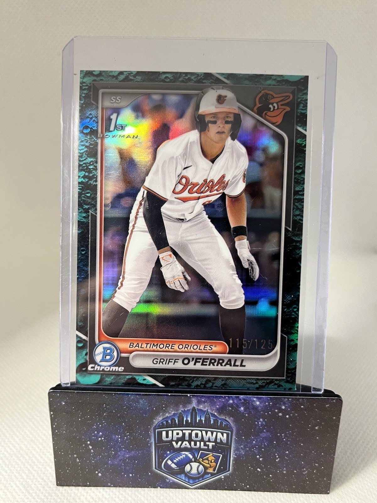 2024 Bowman Draft- Chrome Griff O'Ferrall #BDC-21 Aqua Lunar Refractor /125 (RC)