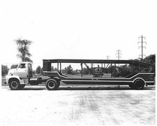 1953 Ford Car Carrier Truck Press Photo Lot 0277