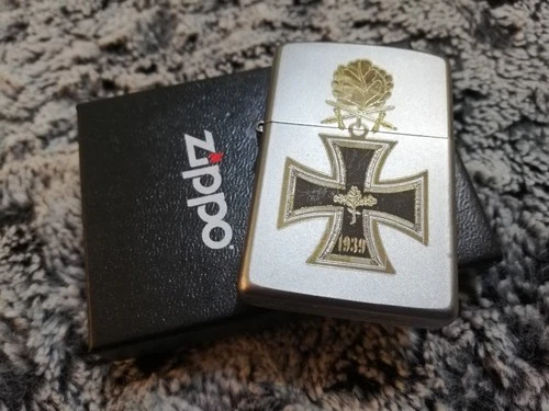 RARE 2022 ZIPPO LIGHTER WWII WW2 MILITARY GERMAN ORDEN IRON KNIGHTS CROSS 1939