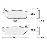TRW SV BremsbeläGe Passend Vorn FüR Honda VT 1300 CX Bj. 2010-2016