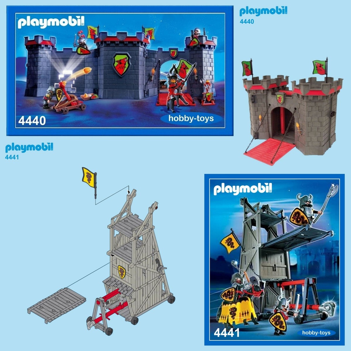 Playmobil 4440 4441 5803 * Knights Take Along Castle * SPARE PARTS
