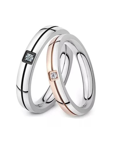 Ehering Trauring Verlobungsring Edelstahl Titan Partnerring Paar Ringe - Bild 3 von 6