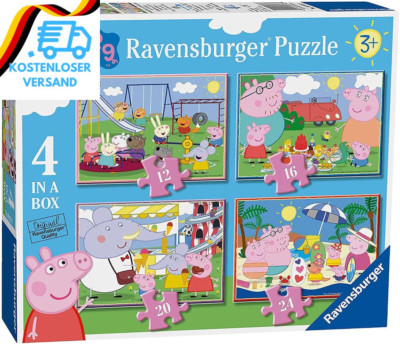 Ravensburger Peppa Wutz Puzzle Für Kinder Ab 3 Jahren, 10,2 Cm (12, 16, 20, 24 T